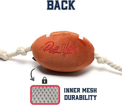 Miniatura 4 de CHEWFFON Juguete de fútbol duradero para perros con cuerda, juguete interactivo para perros pequeños, medianos y grandes, pelota de búsqueda al aire