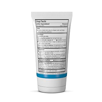 Daily Moisturizing Diaper Rash Cream Baby Diaper Rash, Chafing, Adult Incontinence Irritation - With Aloe, Vitamin E, Zinc Oxide