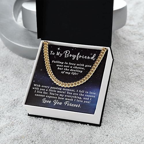 Miniatura 8 de Regalos para el día de San Valentín para novio de novia, regalos para hombres, regalos románticos para él, regalos para novio, collar de cadena para