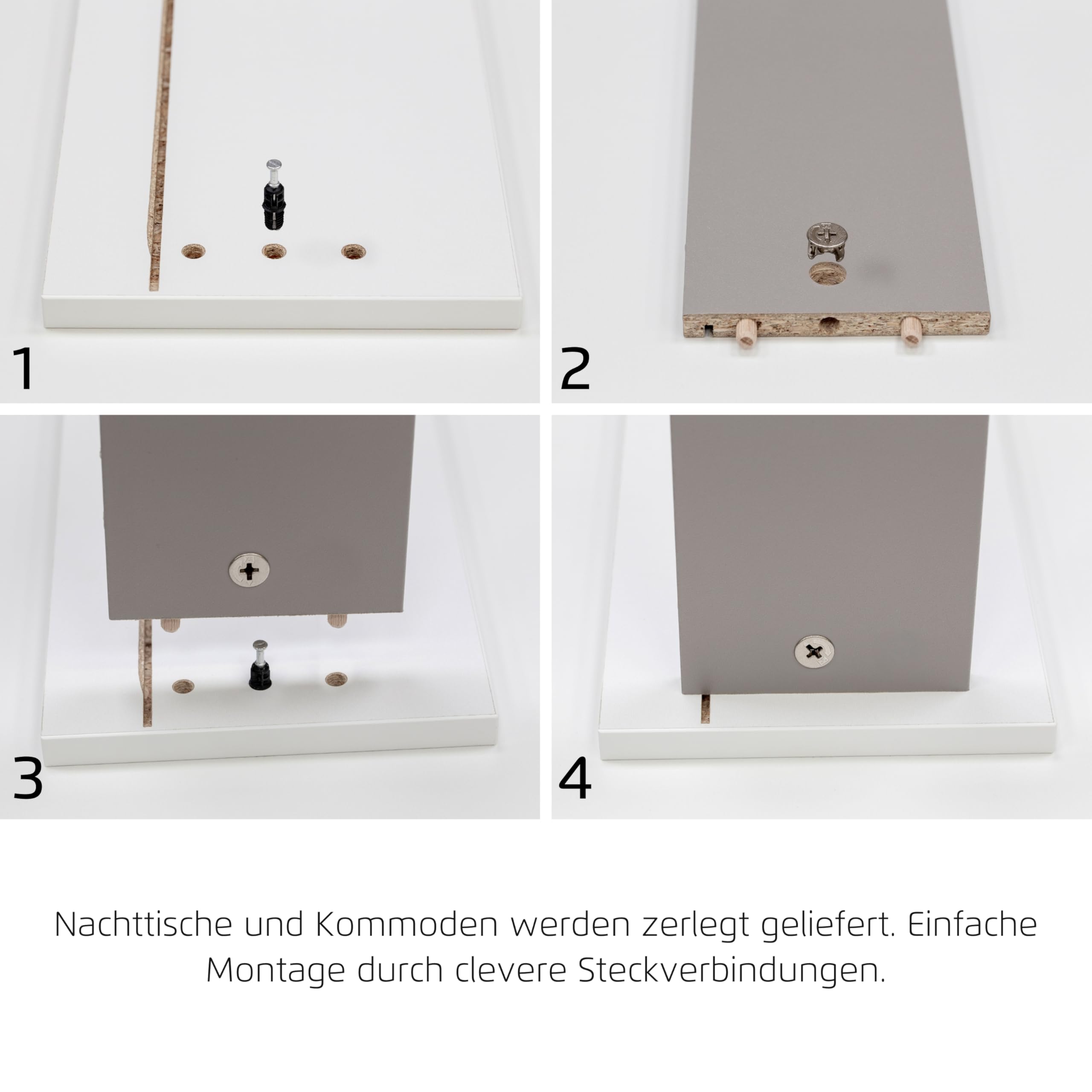 Rauch Möbel Alabama, Kommode für Schlafzimmer, Kinderzimmer, Garderobe, Flur, 3-türig, mit 3 Schubladen, Soft-Close-Funktion, Farbe Grau metallic, Schwarz, Maße 120x81x42cm | Sideboard 3-türig, 3 Schubladen, Soft-Close-Funktion, Griff Grau metallic, für S