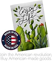 Vista 5 de Breeze Decor Cactus Life House Bandera Regional Suroeste Desierto País Suculenta Decoración de Área Particular Banner Pequeño Jardín Patio Regalo