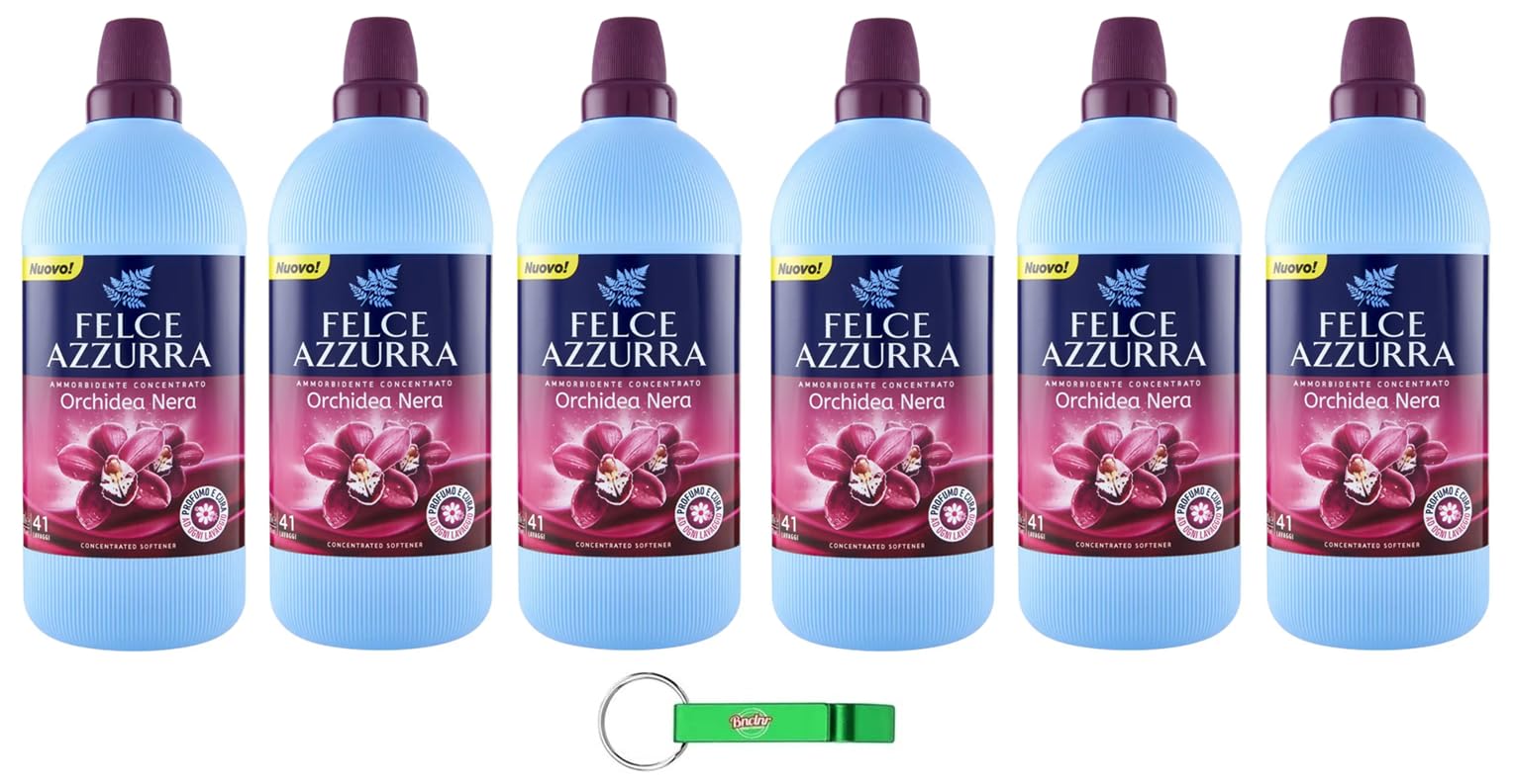 Felce Azzurra Ammorbidente Concentrato Orchidea Nera - Suavizante concentrado Orquídea negra – 41 lavados – 1025 ml + llavero Beni Culinari gratis
