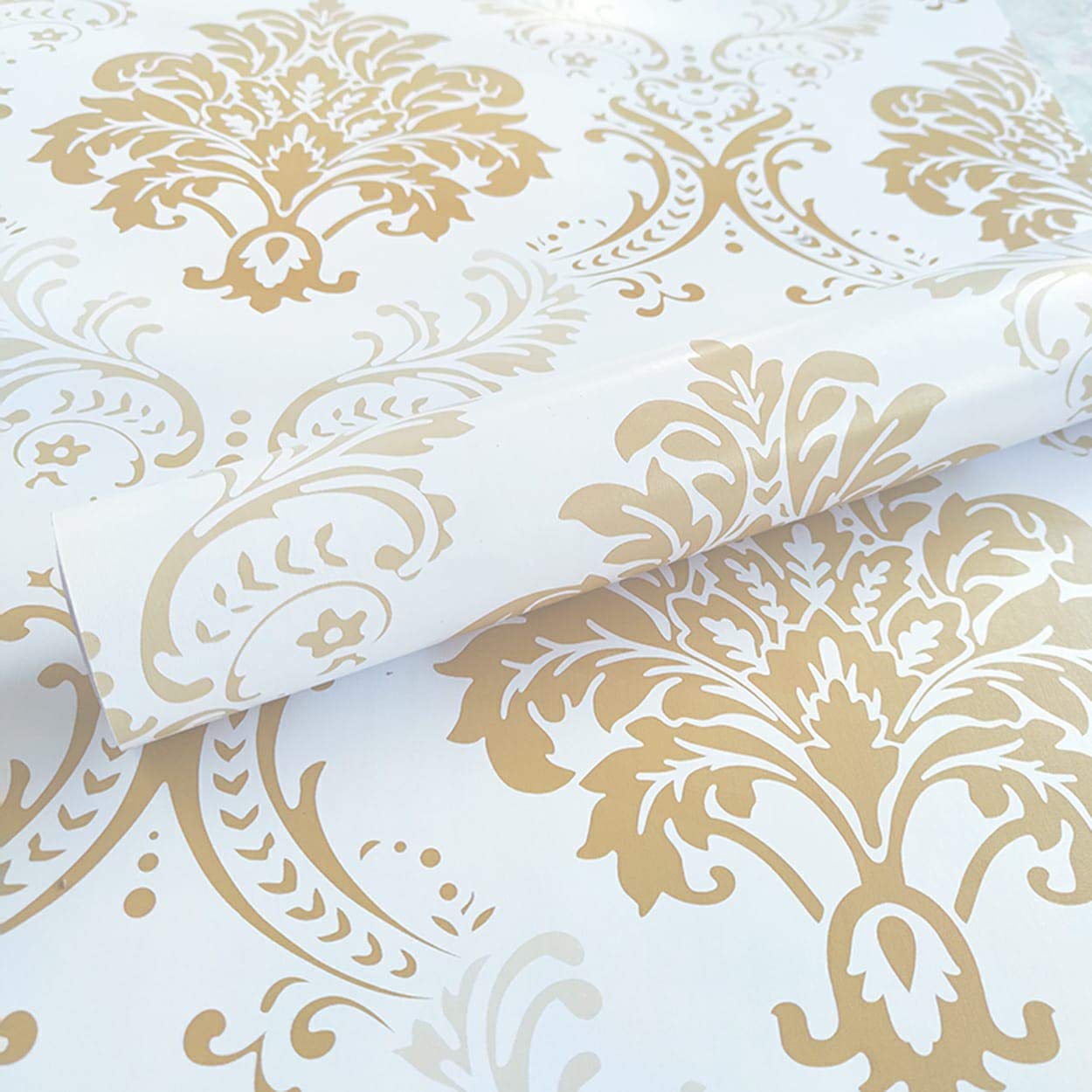 SV COLLECTIONS Elegant Gold Damask SELF Adhesive Wallpaper 200 * 45-9 SQFT Approx (B08R3NHSS8) Amazon Price History, Amazon Price Tracker