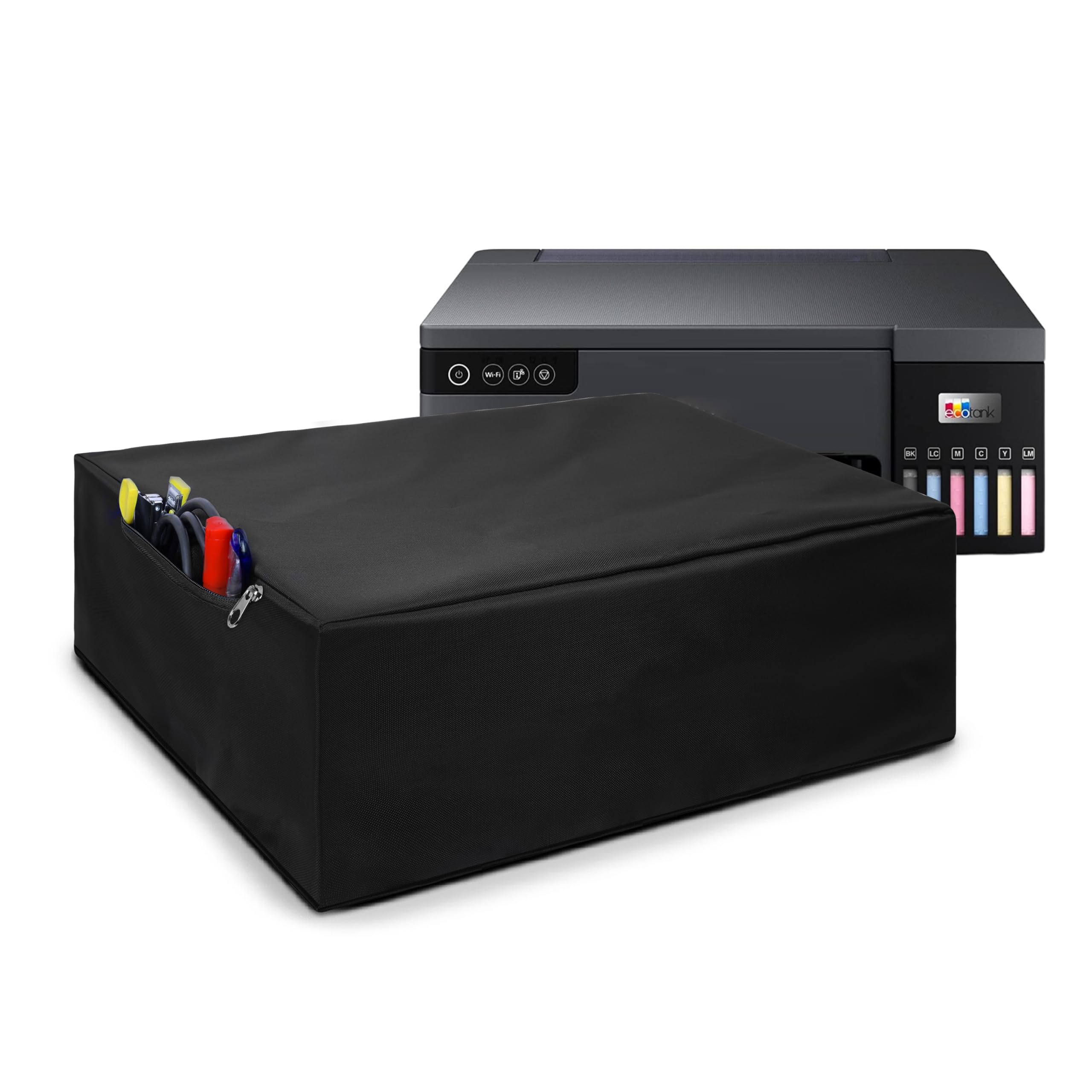 Alifiya Dust Proof Washable Printer Cover for Epson L8050 Single Function Ink Tank Printer - Black