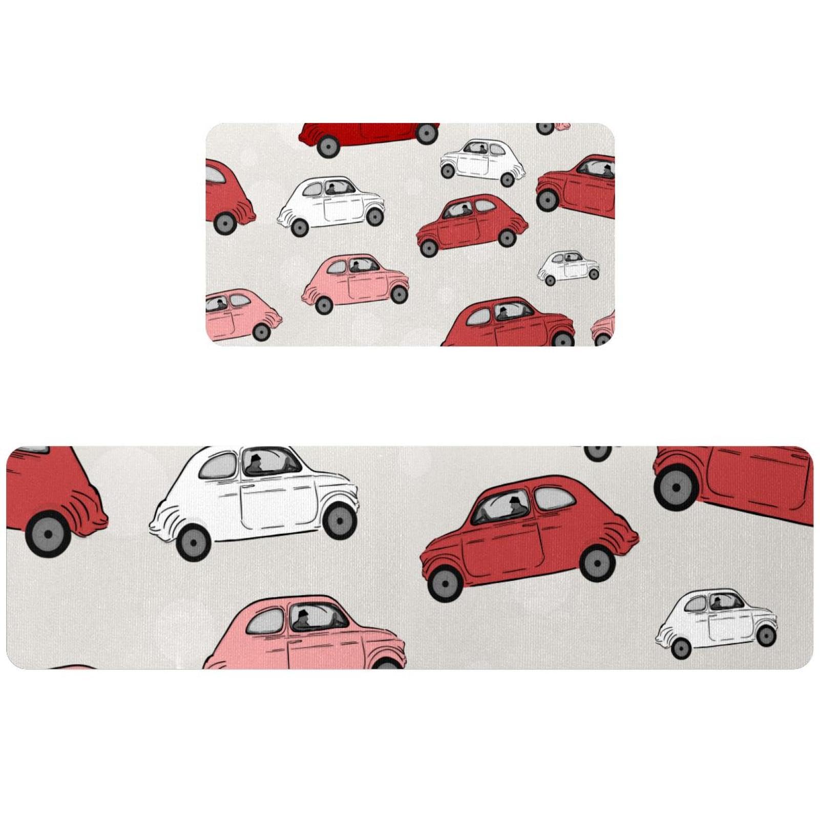 Tapete de cocina absorbente que evita resbalones en el cuarto de lavado, set de 2 piezas