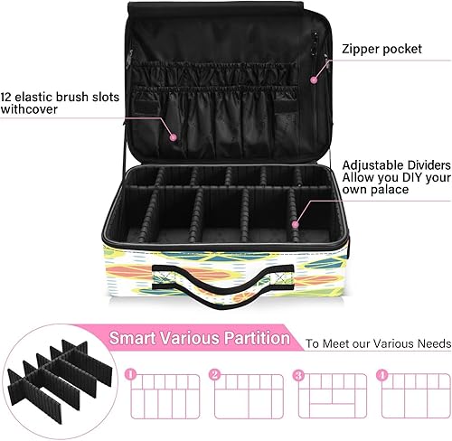 Miniatura 4 de Round Spotted Flower Fashion Colorful makeup bag cosmetic bag toiletry bag travel make up bags travel makeup bag with handle neceser para mujer men