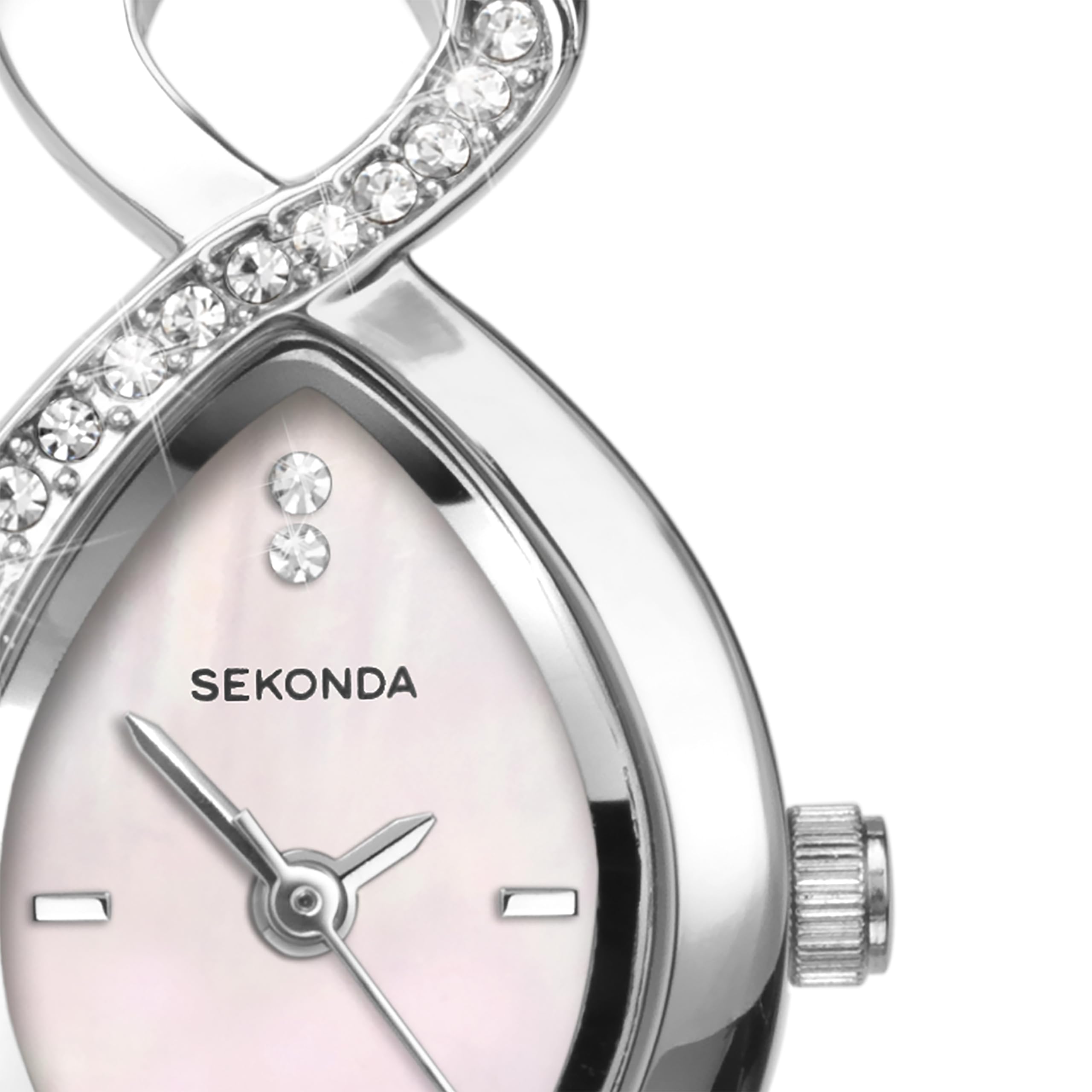 Sekonda Damen-Quarzuhr mit Perlmutt-Zifferblatt, Analog-Anzeige und Armband