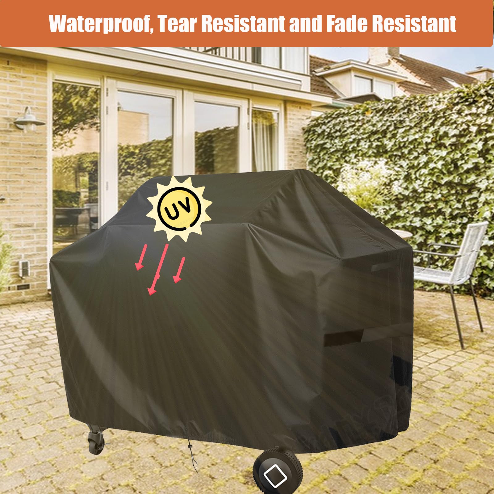 Copertura per piastra per barbecue Brand-Man Combo 6 fuochi