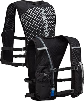Nathan Hypernight QuickStart 2.0 4 Liter Hydration Pack w/ 1.5L Bladder, Reflective to Be Seen at Night, Front Water Bottle Pockets, Moisture Wicking, Unisex