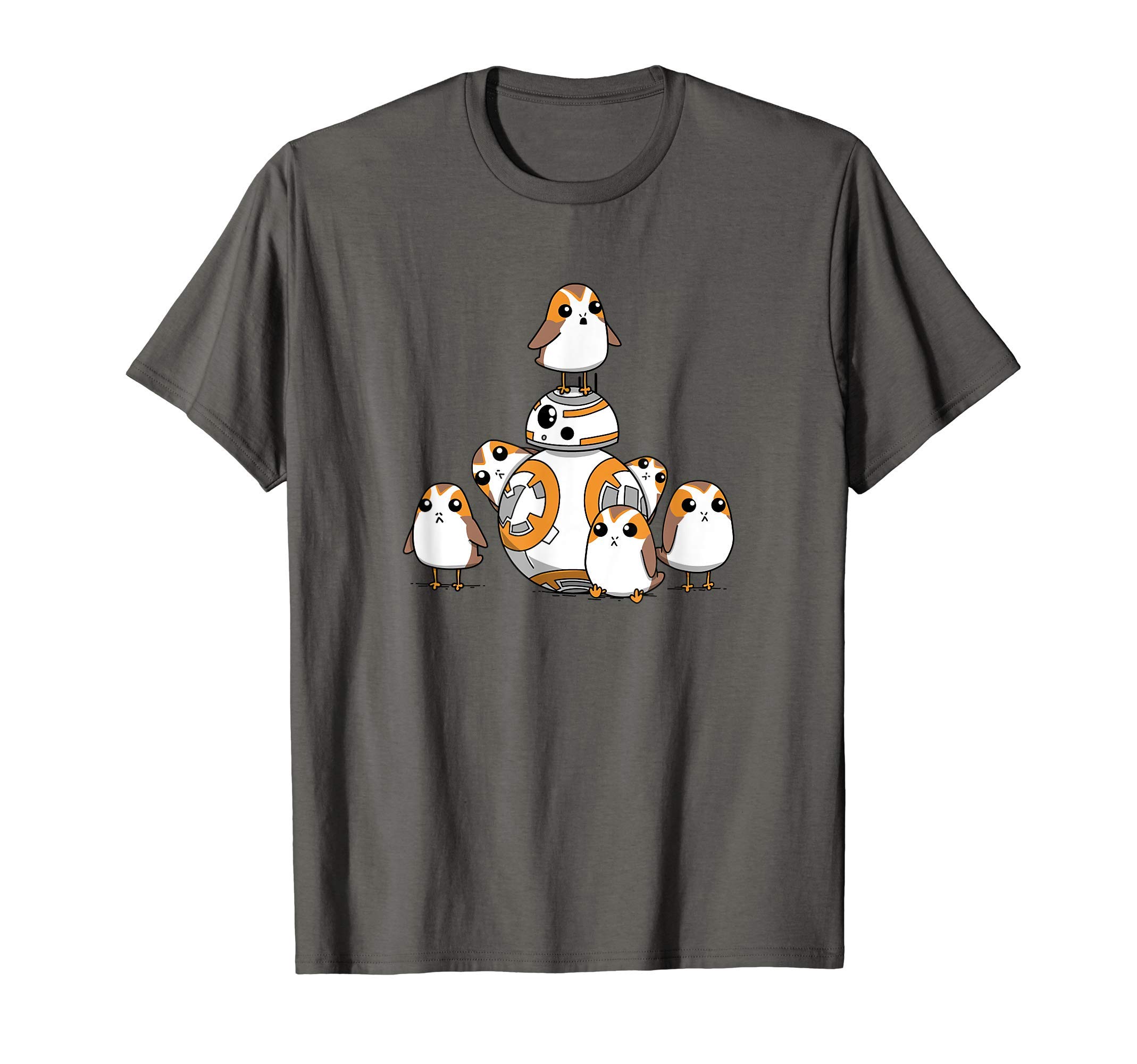 Star Wars Porgs Having Fun With BB-8 Portrait T-Shirt