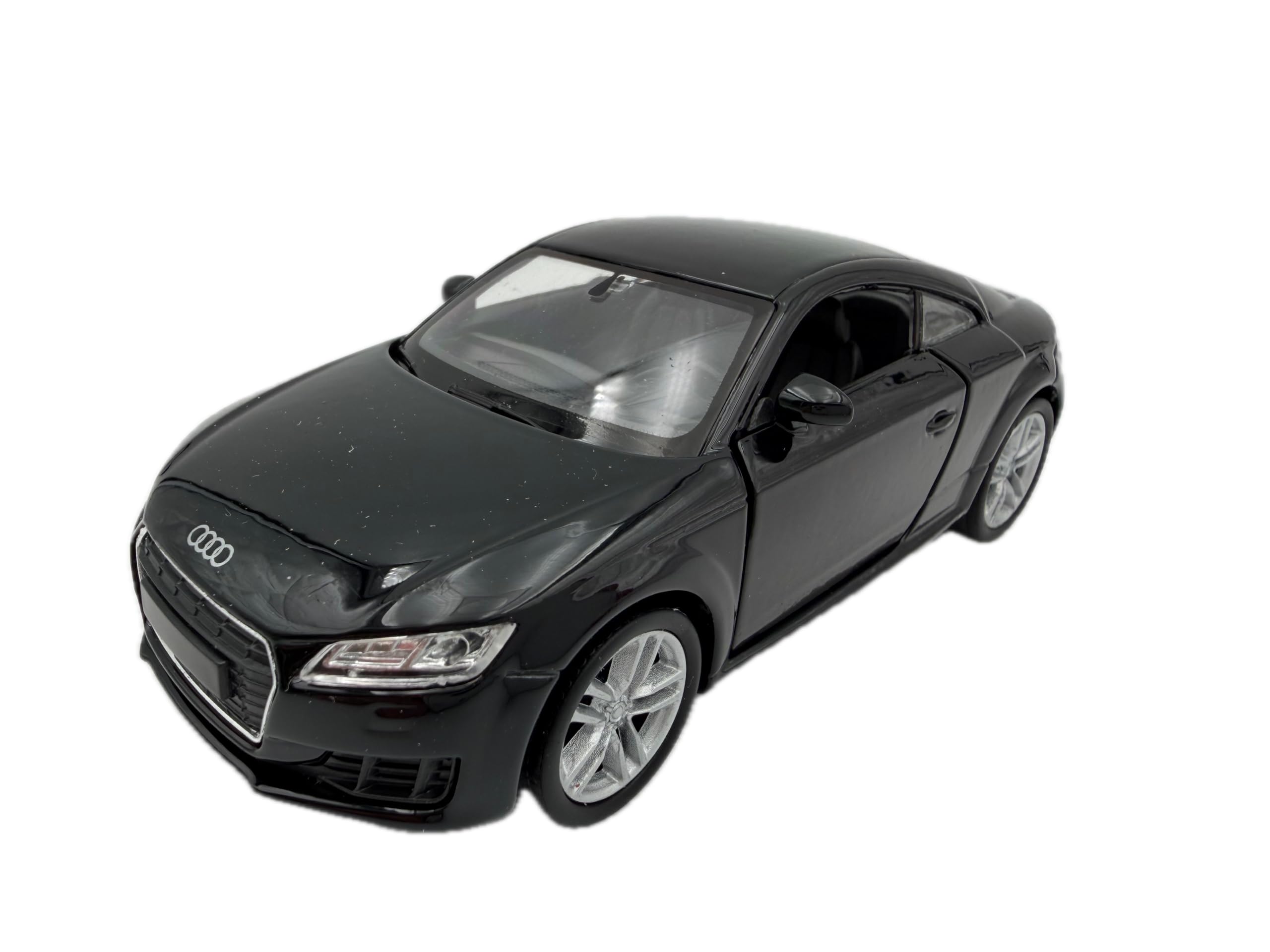 DROMADER Audi TT Coupé 2014, modèle réduit 1:39, Noir - Modèle de Collection détaillé Welly | Véhicule Miniature