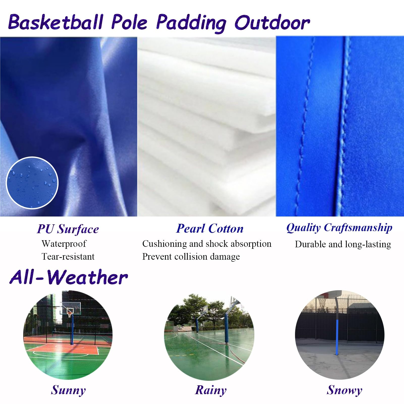 Imbottitura per Palo da Basket Protezione Canestro Personalizzabile Diametro Colore