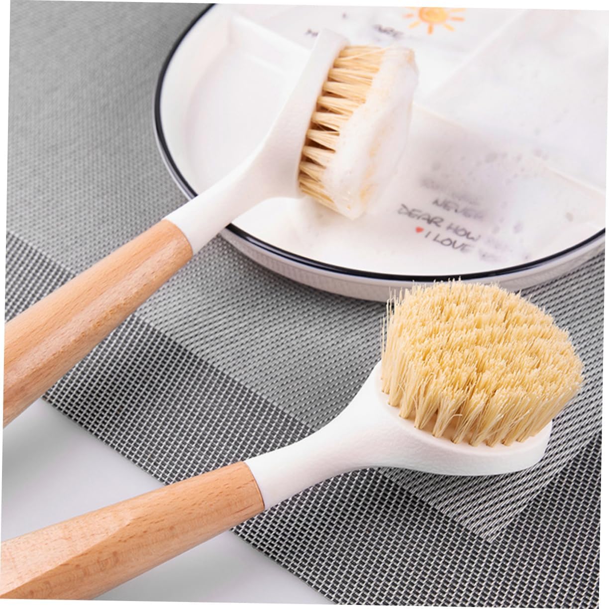 Kitchen Cleaning Brushes Brush Pot Pan Scrubber Durable Non-Slip Handle
