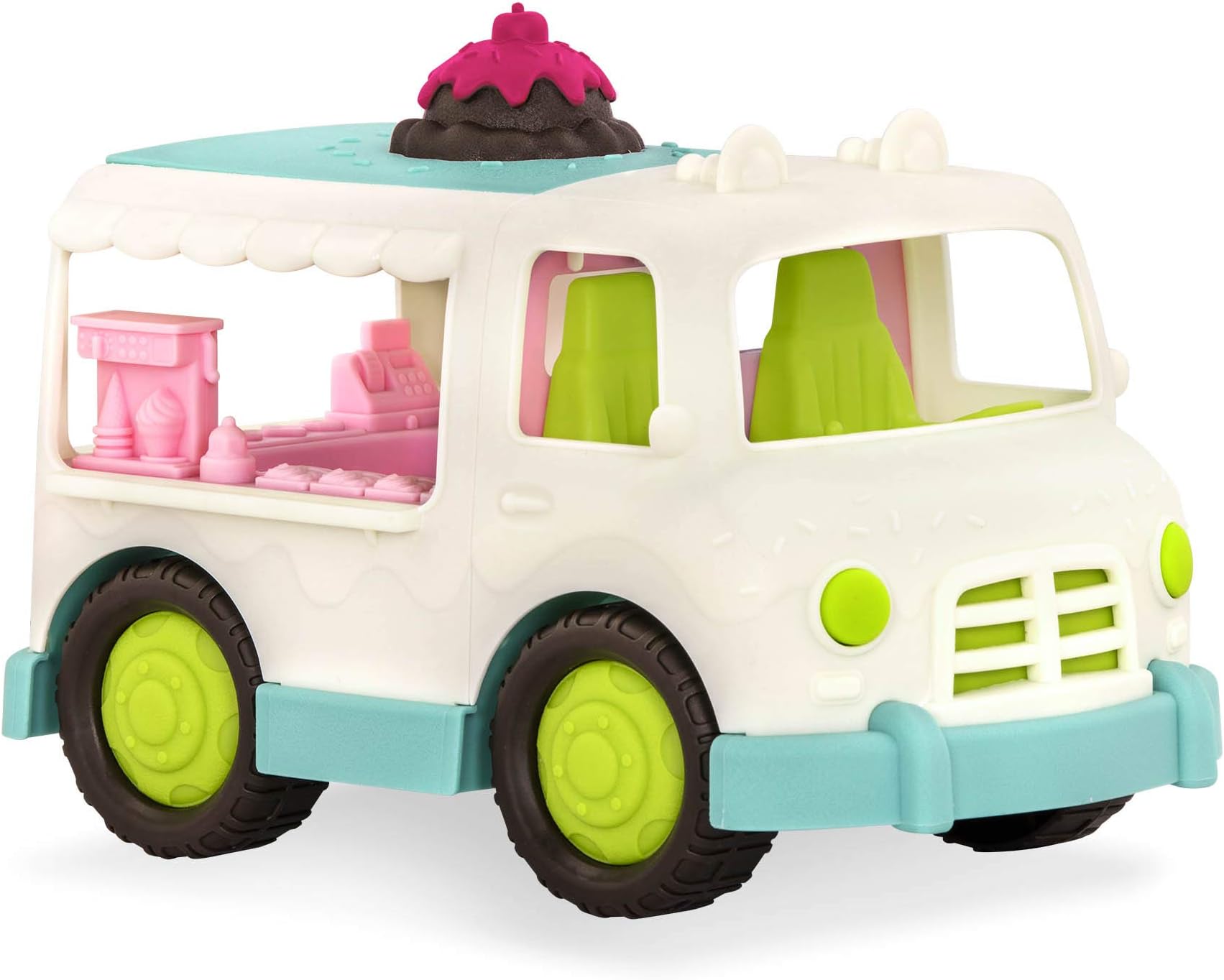 Wonder Wheels By Battat โ Toy Ice Cream Truck For Kids, Toddlers โ Ice Cream Van Toy โ Pretend Play โ Recyclable Materials โ 1 Year + โ Ice Cream Truck