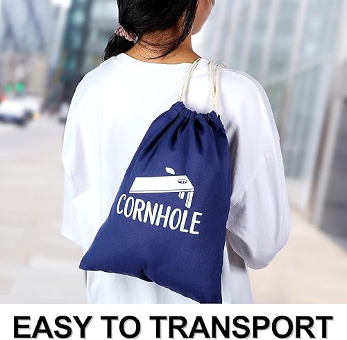 Miniatura 3 de 3 piezas de Cornhole Bean Bag Tote Estuche de transporte portátil para bolsas de cornhole, accesorios de cornhole para regulación, bolsas de