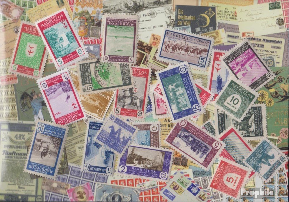 Spanisch Maroc 25 divers Timbres (Timbres pour Les collectionneurs)