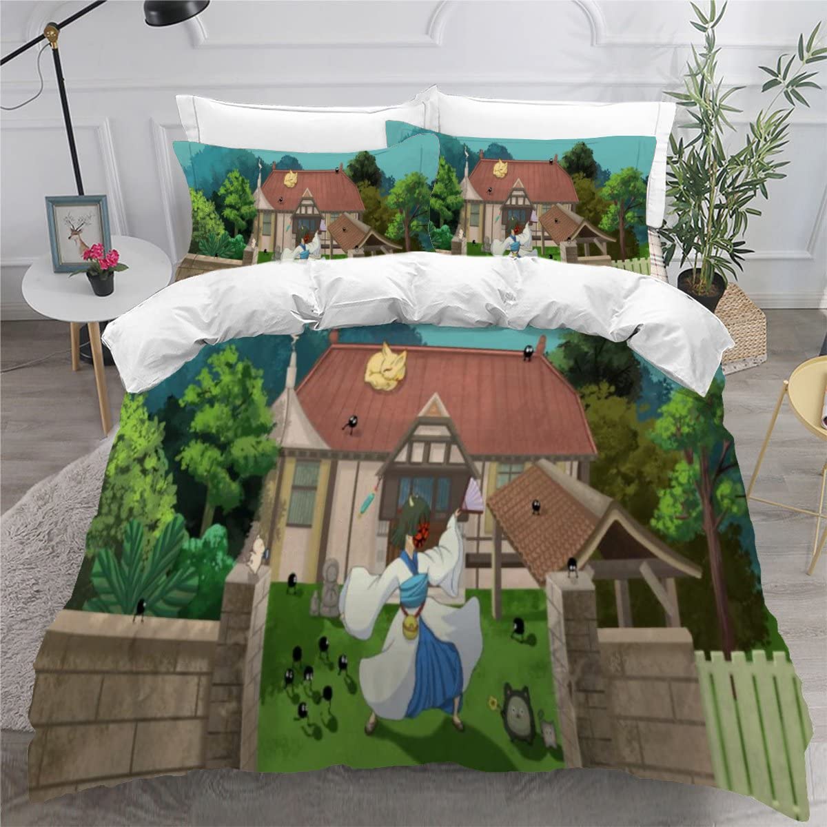 Housse de couette 140x200 dessin animé pour décorer une chambre ado