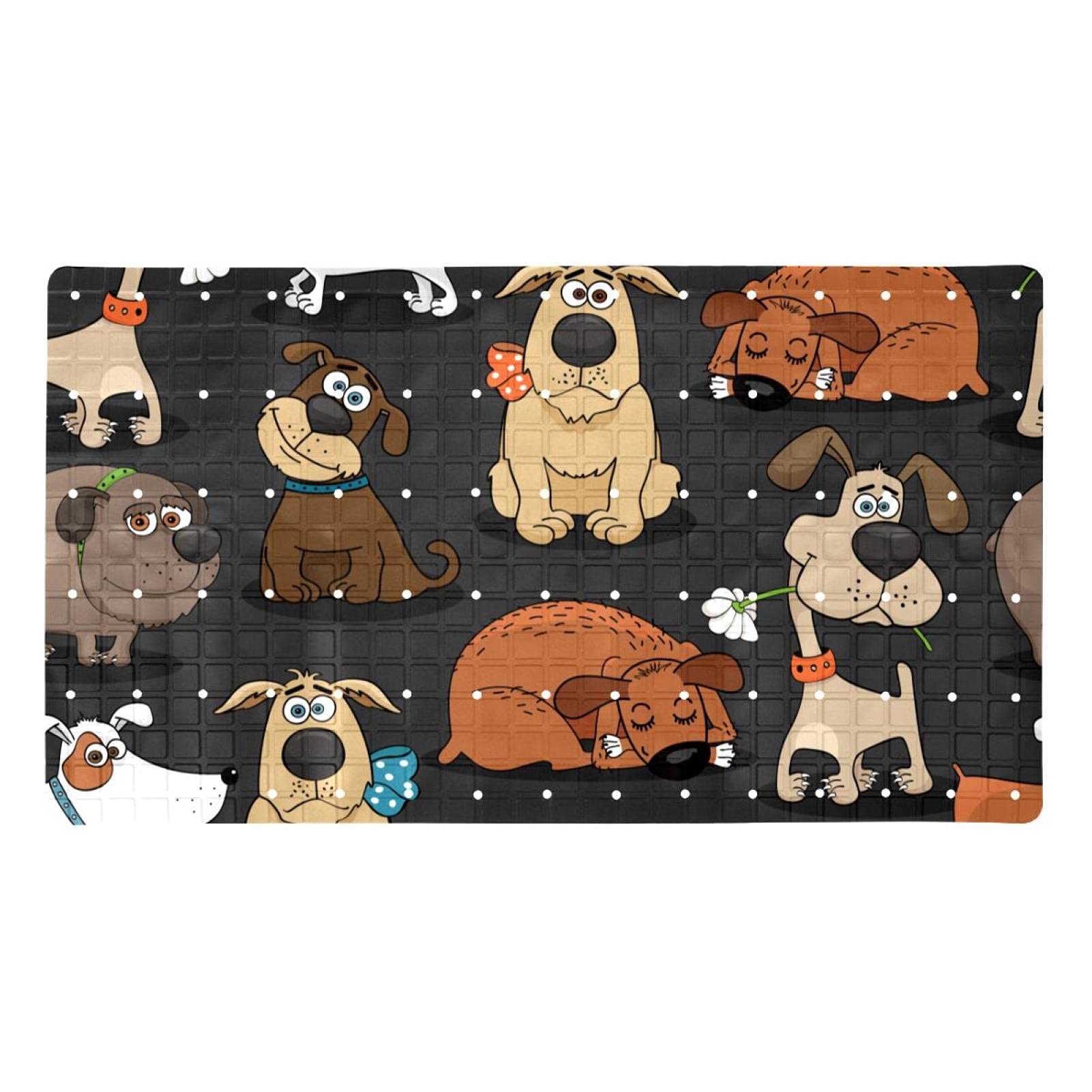Alfombrilla de baño antideslizante de animales 71 x 40 cm con 120 ventosas para bañera