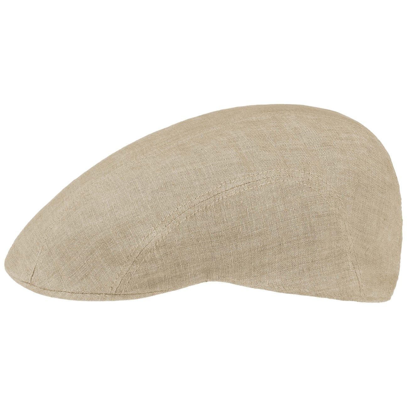 Stetson Coppola in Lino Madison Donna/Uomo - Berretto Cappello Piatto con Visiera, Fodera Estate Primavera/Estate
