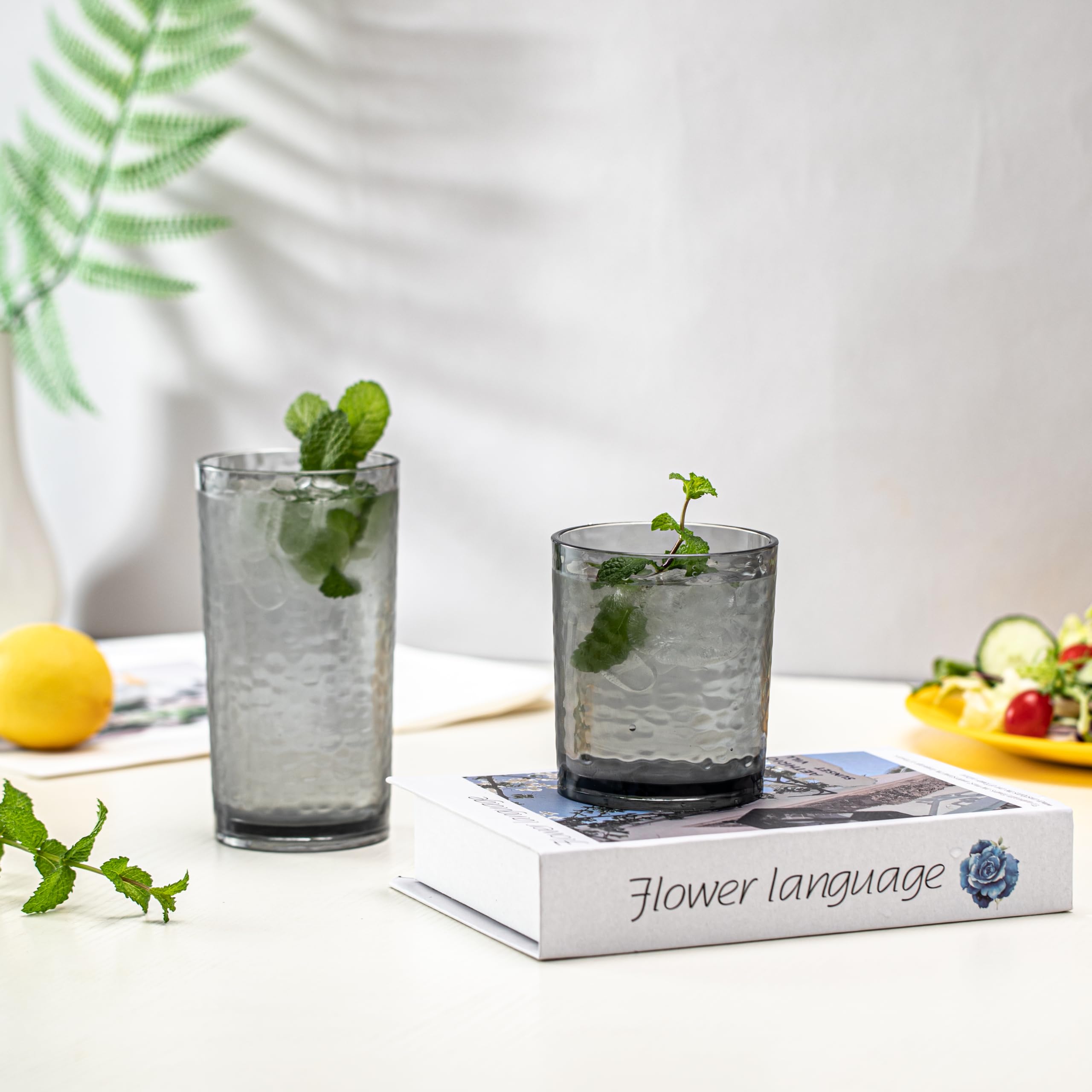 KX-WARE Iceberg Lot De 8 Verres à Vin En Acrylique Multi-usages