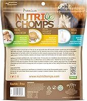 Vista 7 de NutriChomps - Masticables para perros, giros de 6 pulgadas, fáciles de digerir, golosinas para perros sin piel cruda, saludables, 12 unidades, pollo