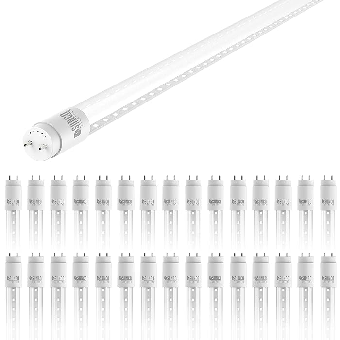 Buy Sunco Lighting 30 Pack T8 LED 4FT Tube Light Bulbs Ballast Bypass Fluorescent Replacement