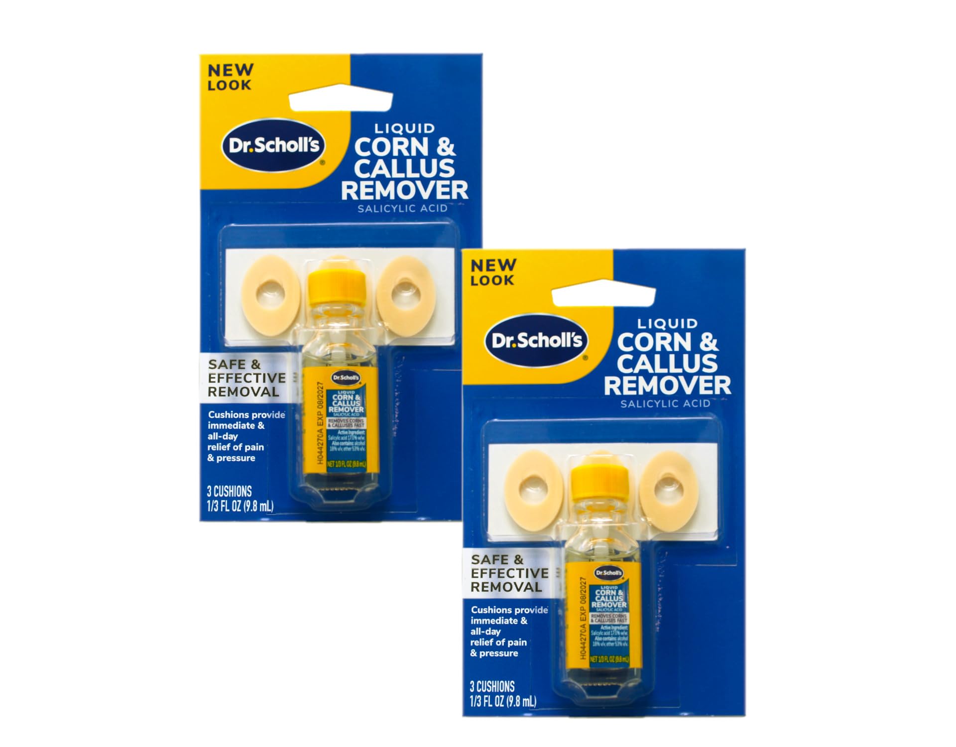 Dr. Scholls Corn/Callus Remover Liquid (2 Pack), 8 Piece Set