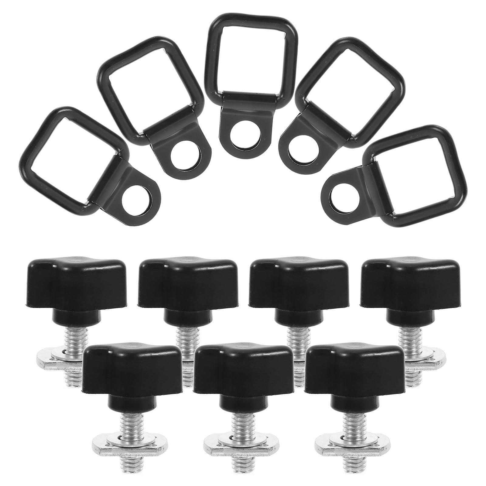 Ganchos multiusos para maletero de coche con tornillos de fijación para techo 8