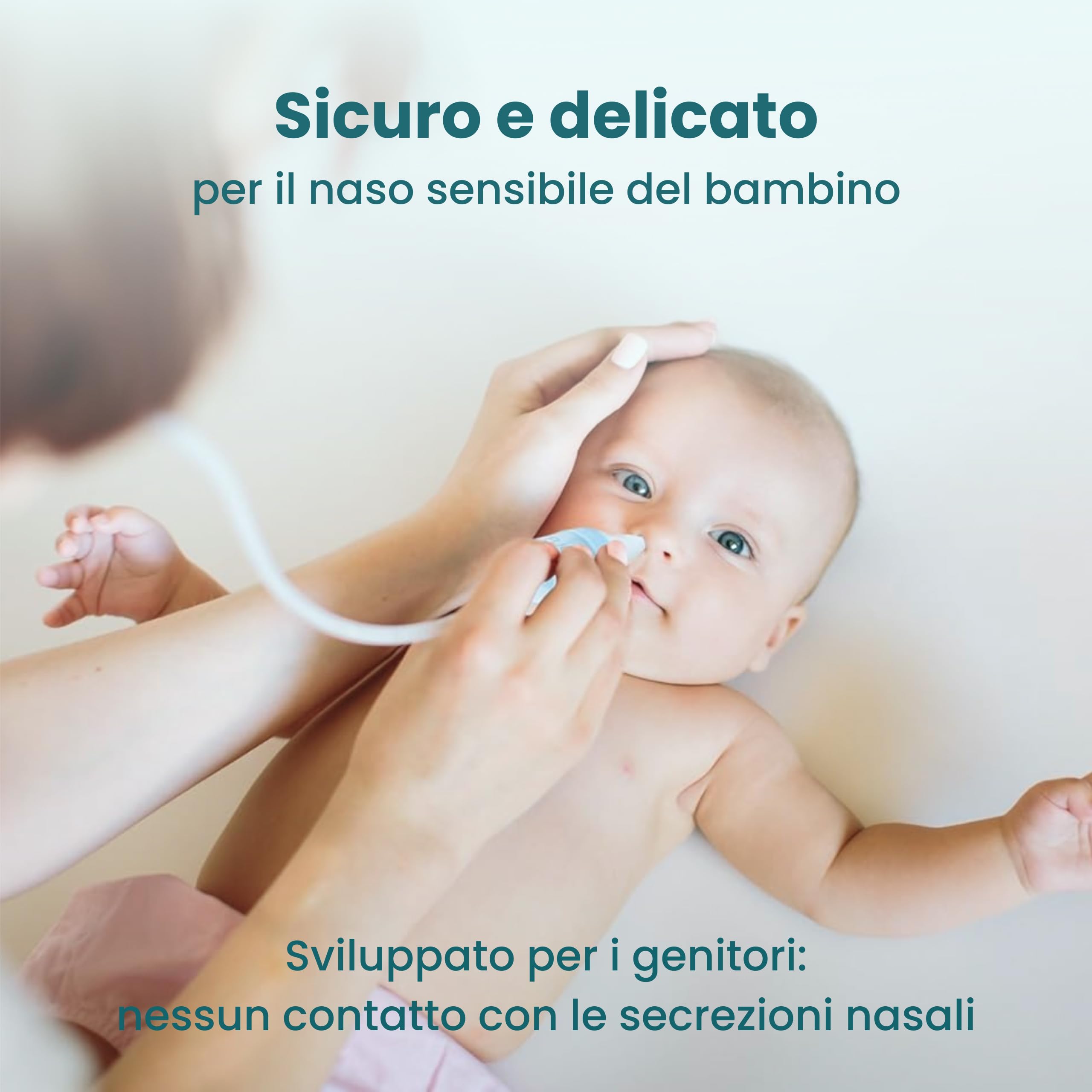 Fuchsi Aspiratore Nasale per Neonati-Bambini | Aspira-Muco Practico e Delicato| Senza Filtro |in Piu con Beccuccio Naso & Beccuccio Bocca- di Ricambio Incluso nella Confezione