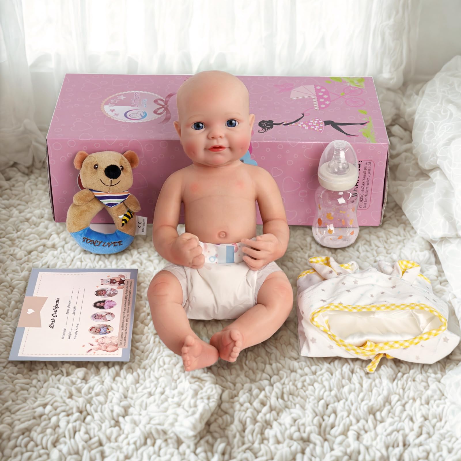 BABESIDE Bambole Reborn Da 16 Pollici Con Corpo Intero In Silicone - Realizzate In Morbido Silicone E Ponderate Per Sentirsi Come Un Vero Bambino