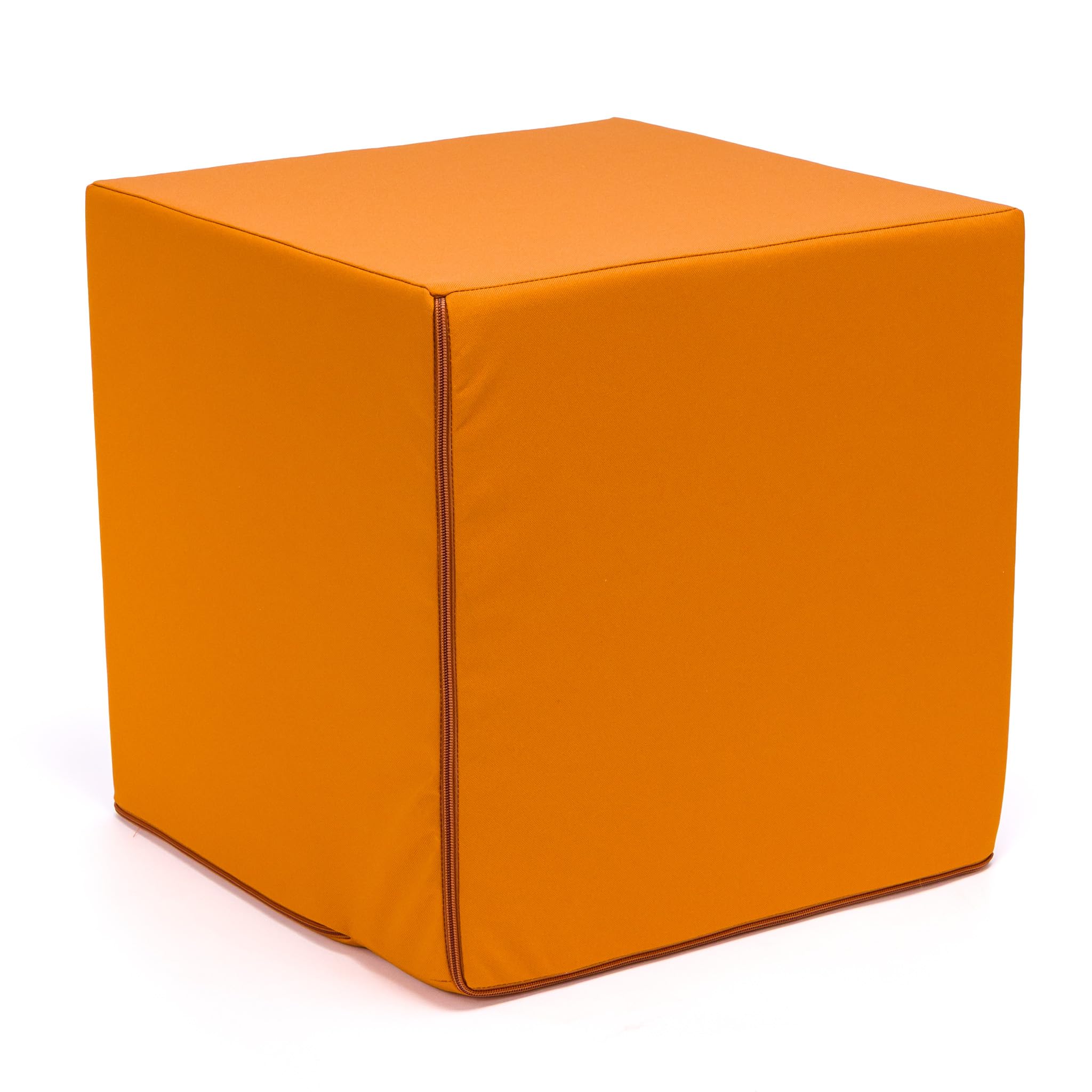 ECOPOUF – Kostka Outdoor – Wygodna Pufa – Lekkie Krzesło do Siedzenia – do Ogrodu, Pokoju Dziecięcego, na Balkon, Kemping – Tkanina Wodoodporna i Odporna na UV – 40 x 40 x 40 cm Block M15