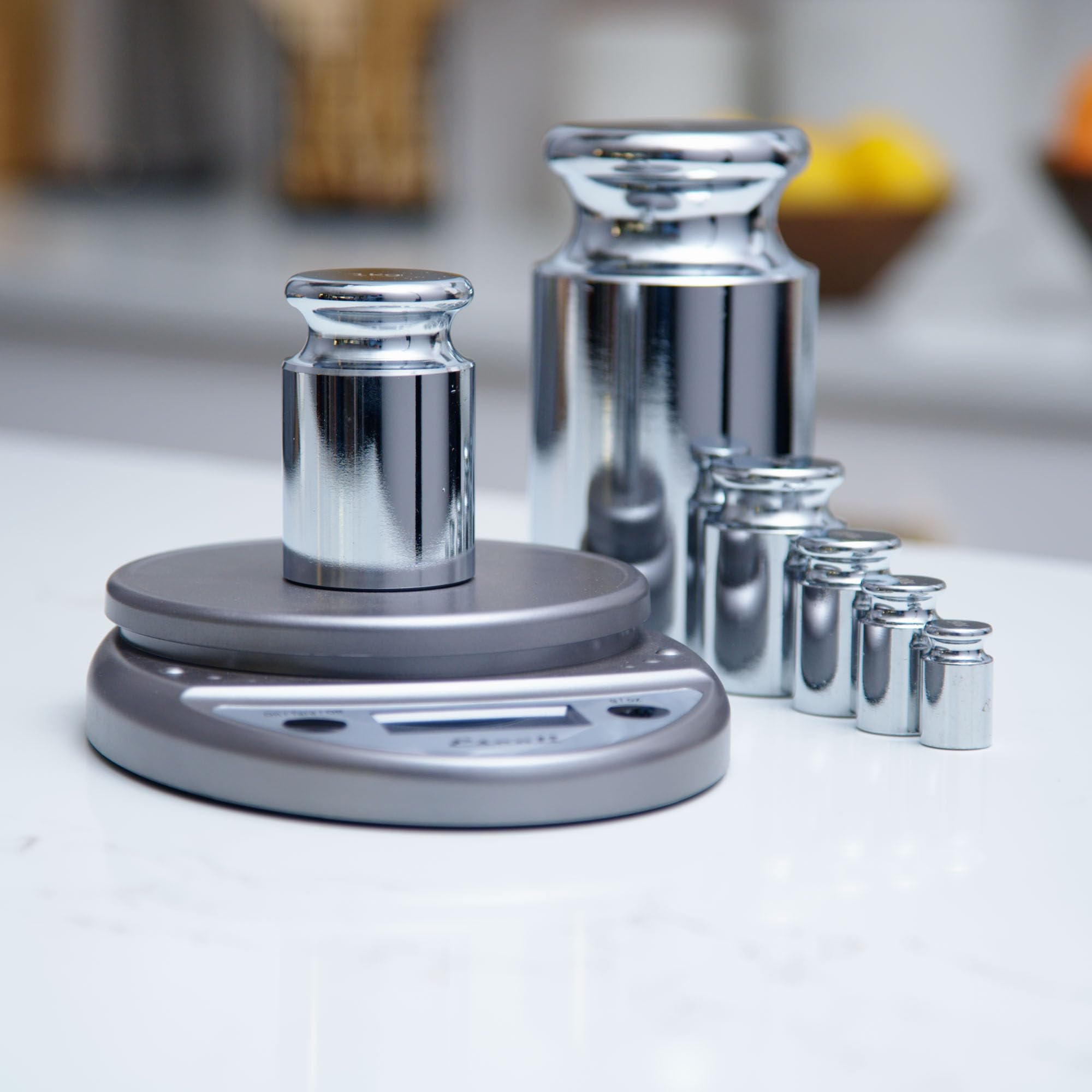 Escali Peso de calibración de 1000 g: pesas de calibración de acero inoxidable de precisión para báscula digital, balanzas de laboratorio y básculas de joyería