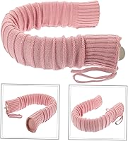 Vista 5 de Bolsa de agua caliente en forma de U con funda de punto extraíble lavable y lavable, bolsa de calor de gel de sílice para el cuidado del cuello