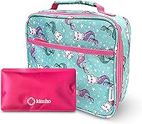 Vista 7 de Lonchera para niños, bolsa térmica para guardería infantil,jardín de niños, preescolar, cajas de contenedores para bocadillos,almuerzos, sin BPA