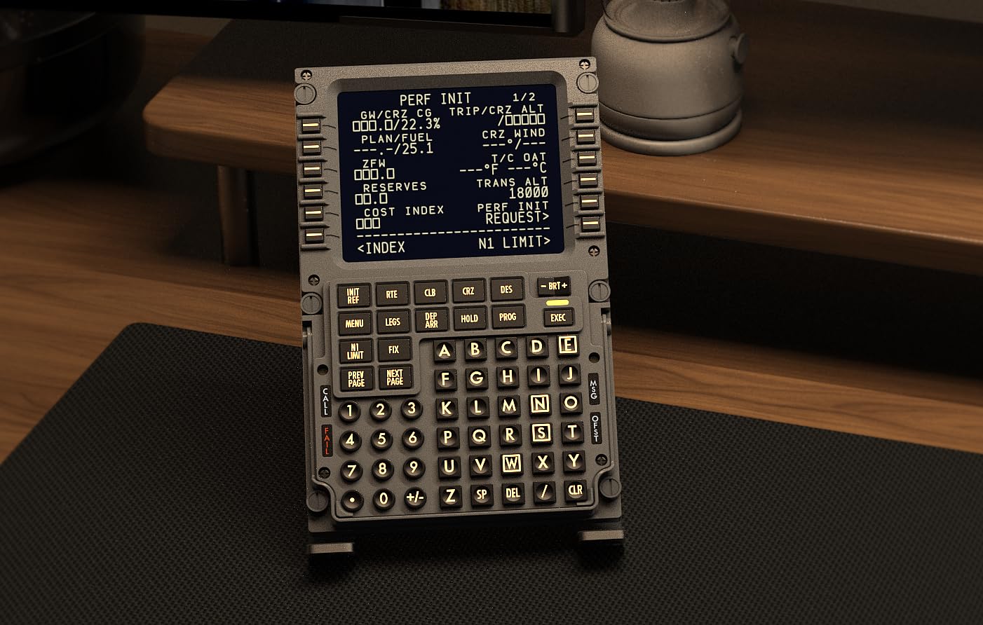 Wingflex B777 CDU フライトシミュレーター用コントローラー SYDYSOSO WINGFLEX Flight Simulator Mode Control Panel CDU for