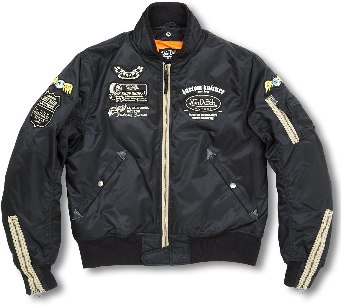 VANSON(バンソン) ナイロンジャケット BLACK/WHITE XL VS13117W VANSON