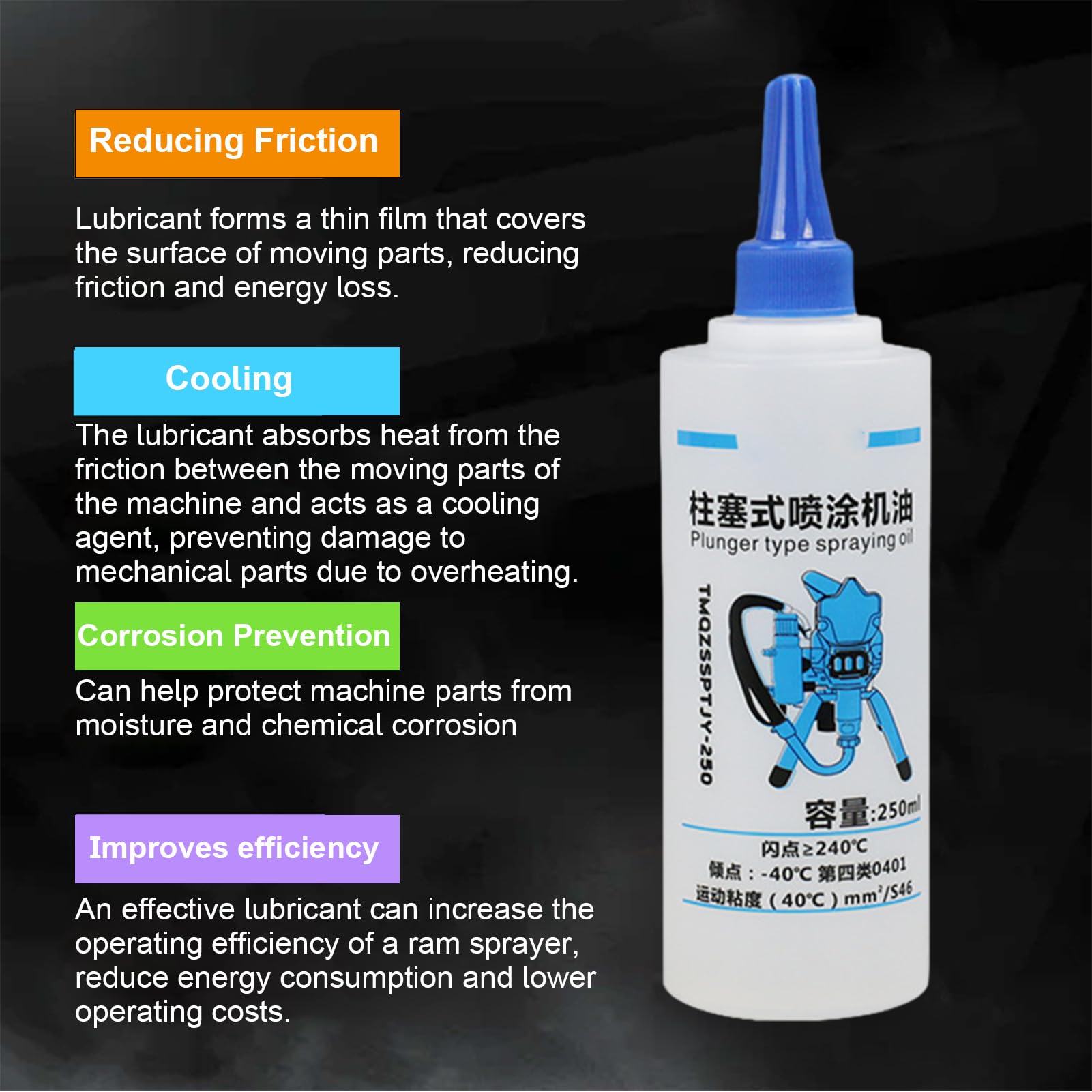 Lubrificante per macchine, 250ml Spruzzatore Macchina Olio Lubrificante, Lubrificanti specializzati Macchina a stantuffo, Elettrodomestici, Utensili pneumatici