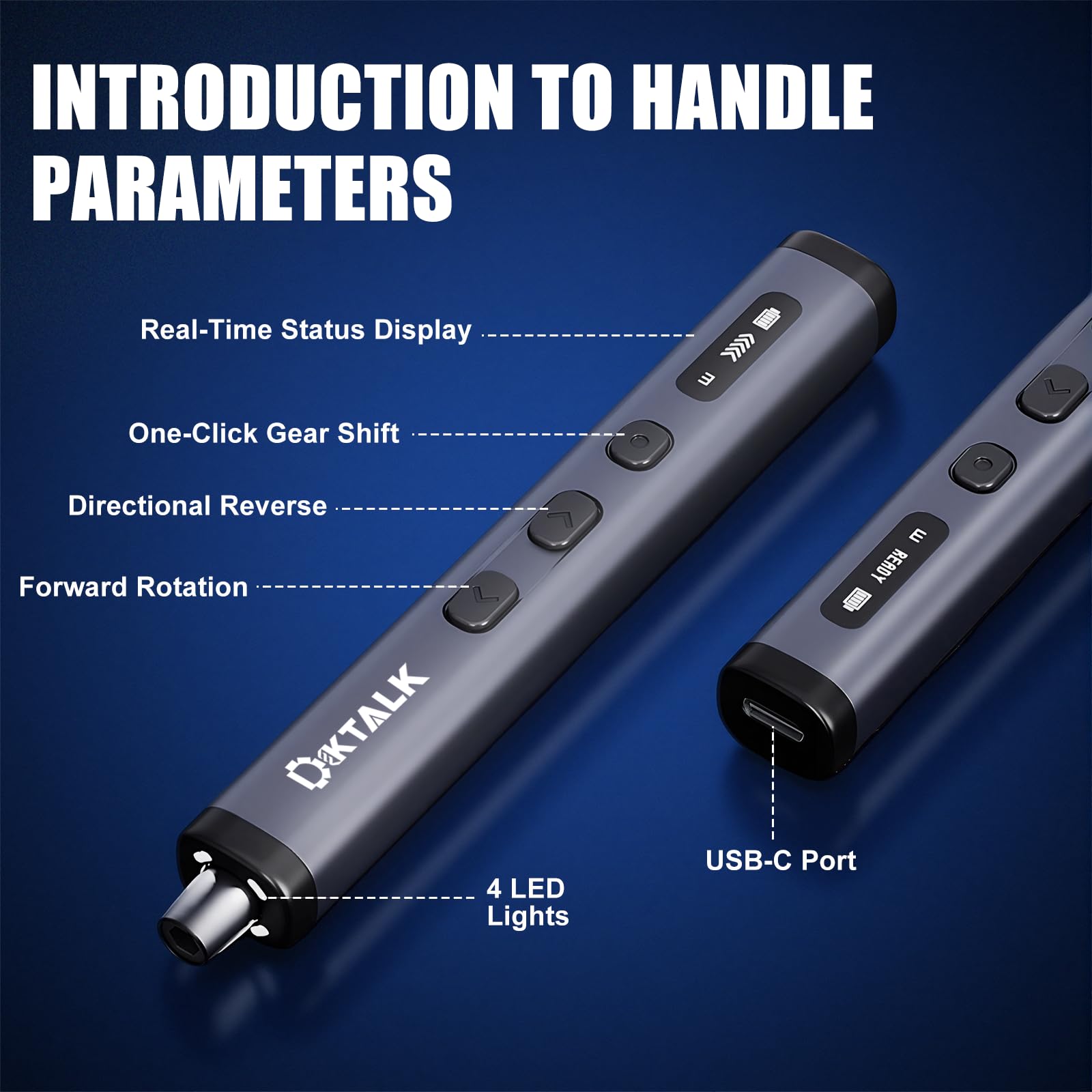 Kit de herramientas de reparación eléctrica de precisión 78 en 1 para electrónica, mini herramienta eléctrica inalámbrica con 72 puntas magnéticas y carga USB-C, juego de reparación de energía para