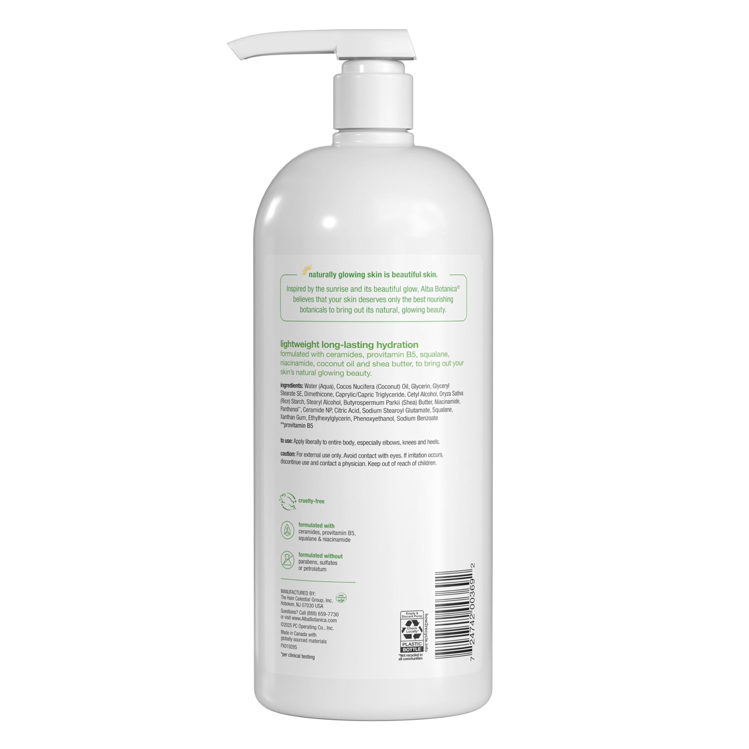 Alba Botanica Bardzo zmiękczający balsam do ciała, bezzapachowy, butelka 907 ml