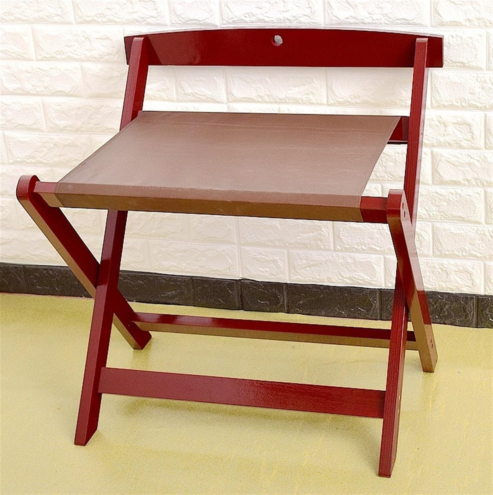 2-pakowy bagażnik składany stojak na walizki z tkaniną drewniana torba podróżna stojak na półkę bagażową w domu do sypialni, 60*50*65cm(Brown)