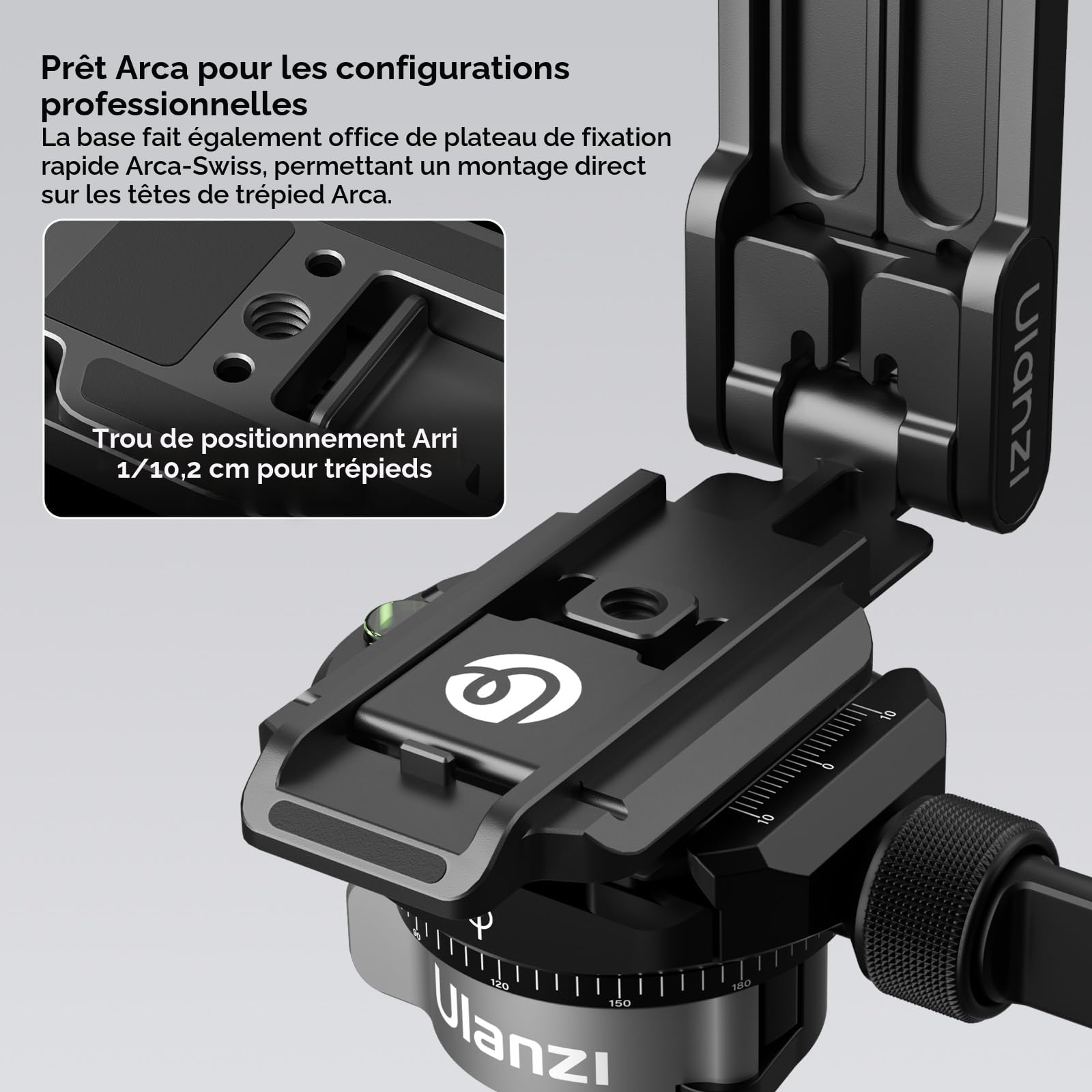 ULANZI MA38 Trépied Magnétique pour Téléphone Portable, Maglock Mousqueton Fixation Rapide, Aluminium Support Pliable, Mini Perche à Selfie Portable Compatible avec iPhone 17 16 15 14 13 12 Magsafe