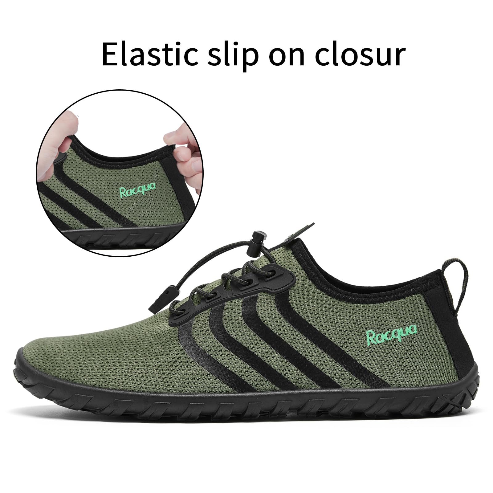 Racqua Chaussures Aquatiques Chaussures d'eau Homme Chaussures de Plage Femelle Chaussures Pieds Nus Unisexe GR.35-47