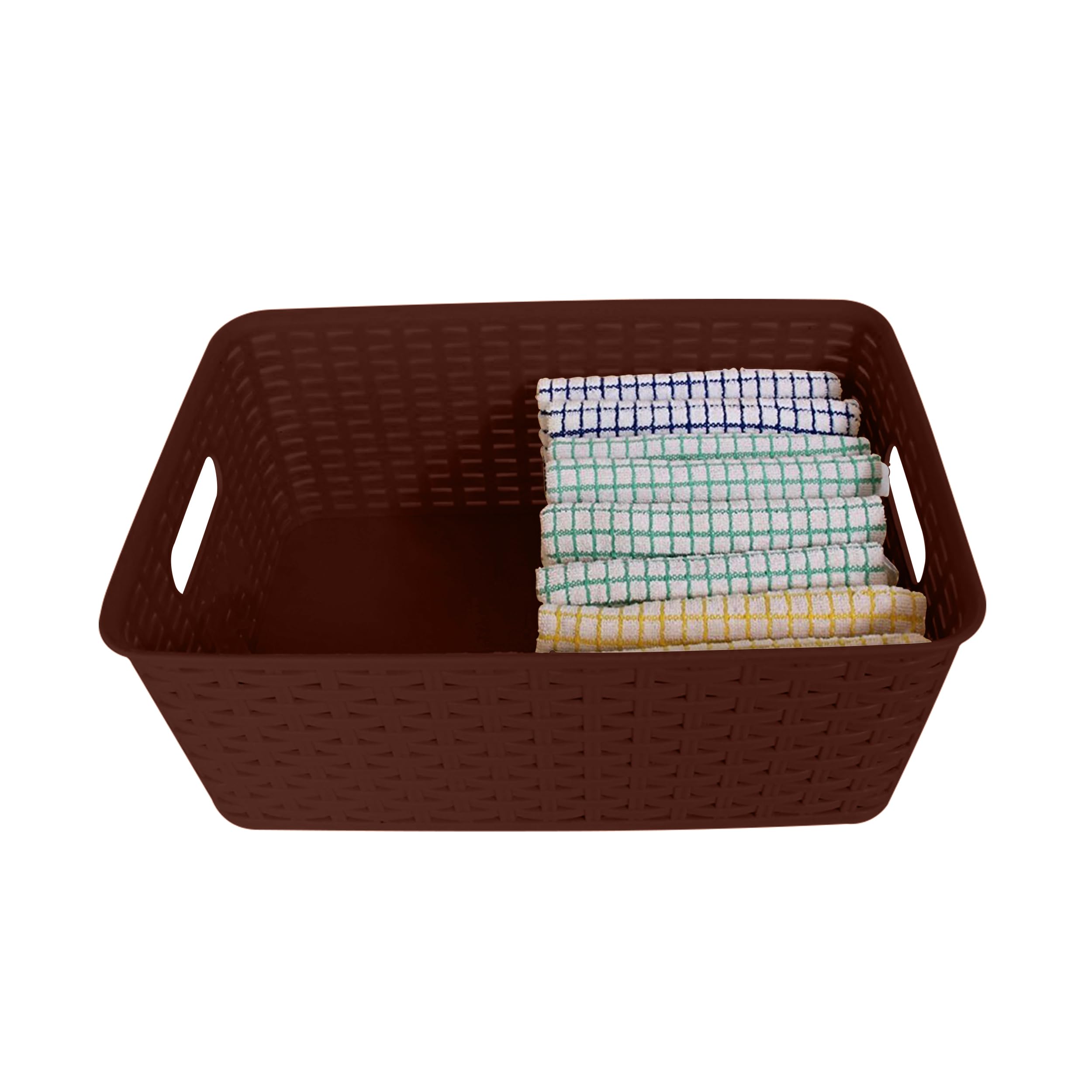 YBM Home Plastic Rattan Storage Box Basket Organizer ba426