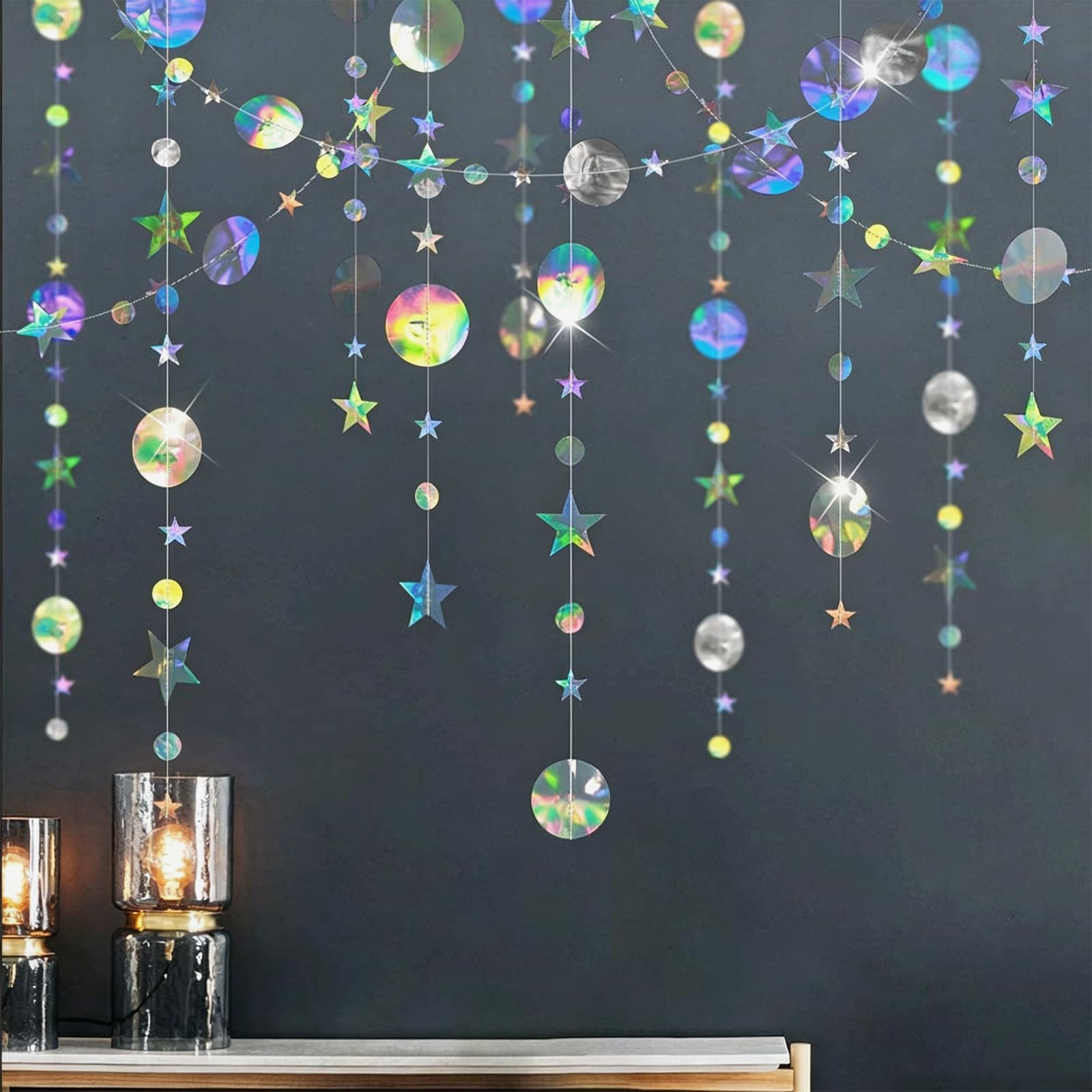 Star Circle Paper Garland, Party Decorations, 16m