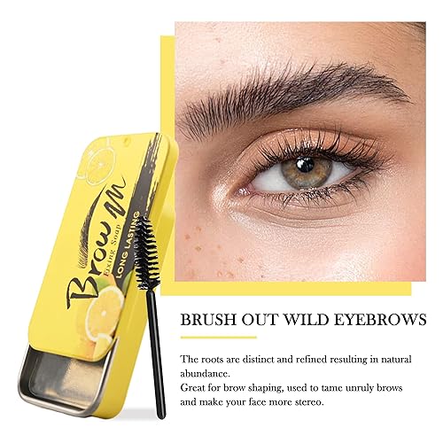 Miniatura 2 de Jabón de cejas para cejas, 2 piezas, jabón para cejas, cera de cejas, kit de jabón para peinar cejas, gel transparente 4D para cejas, gel de ajuste