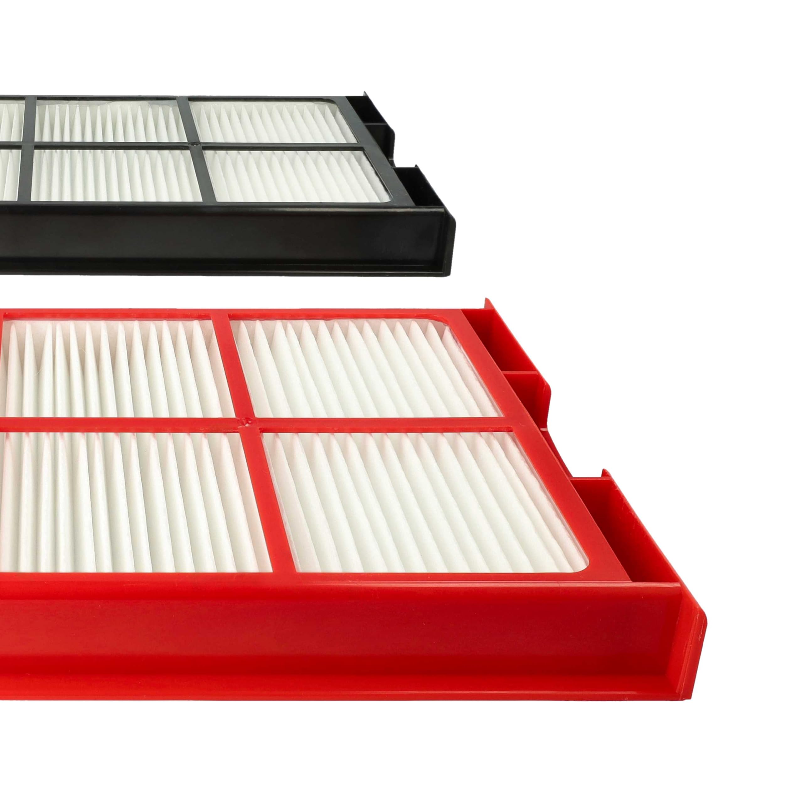 vhbw Set di 4X filtri Compatibile con Zehnder ComfoAir 225, 200 Sistema di Ventilazione - Filtri G4 / F7, 29 x 15 x 5 cm, Bianco/Rosso/Nero