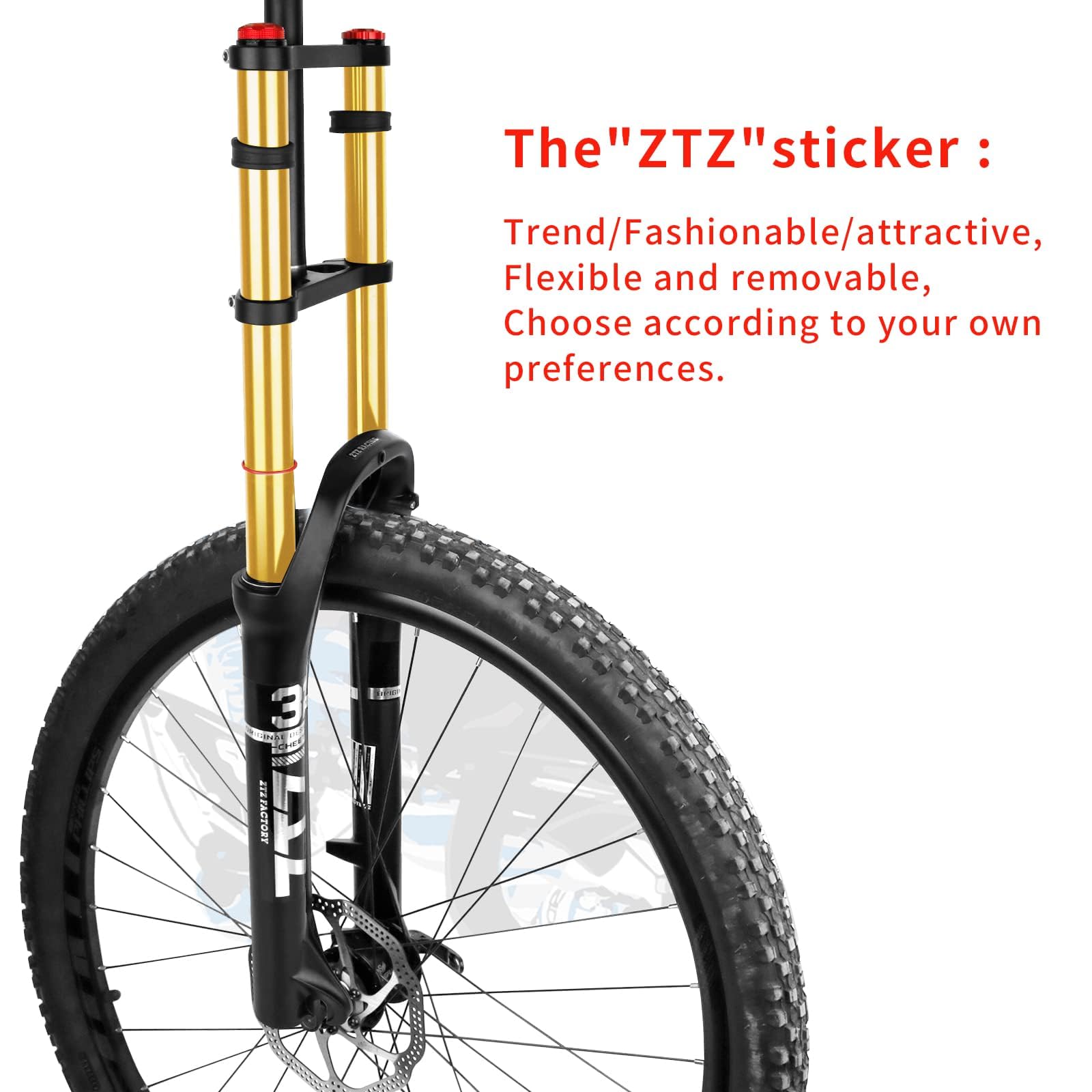 Ztz Racing Forks Snapklik.com : ZTZ 20/26 Inch 4.0 Fat Tire Bike Air Suspension Fork ...