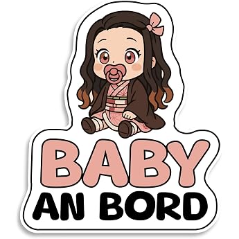 Baby on Board Sticker Car Baby Demon Weatherproof and UV-Resistant Sticker Car Sticker Car