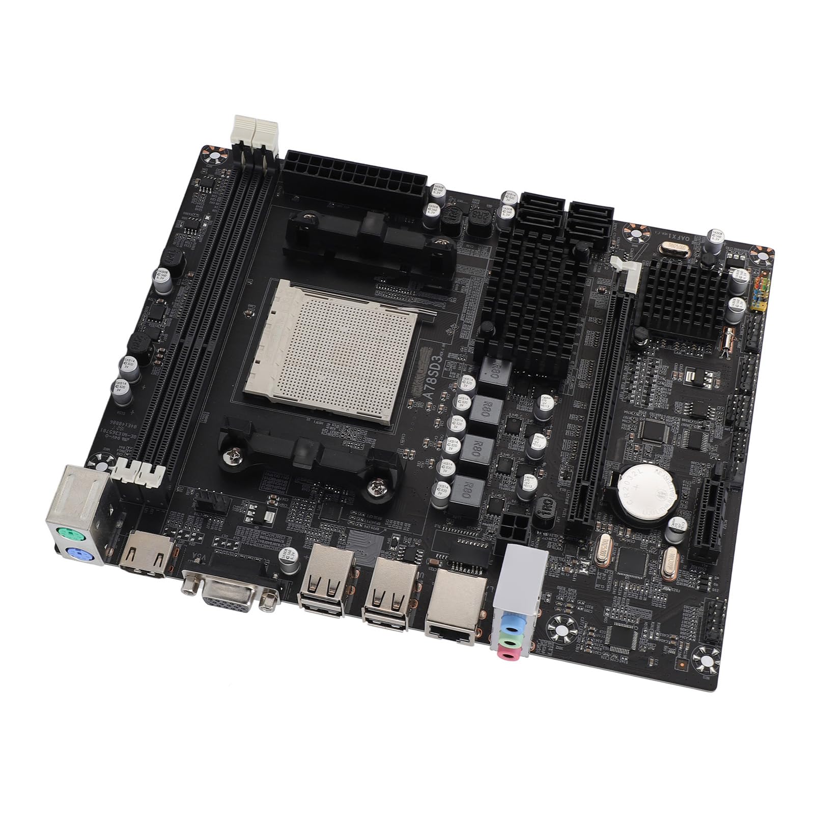 De dalt a baix view of the Bewinner A78SD3 Motherboard.