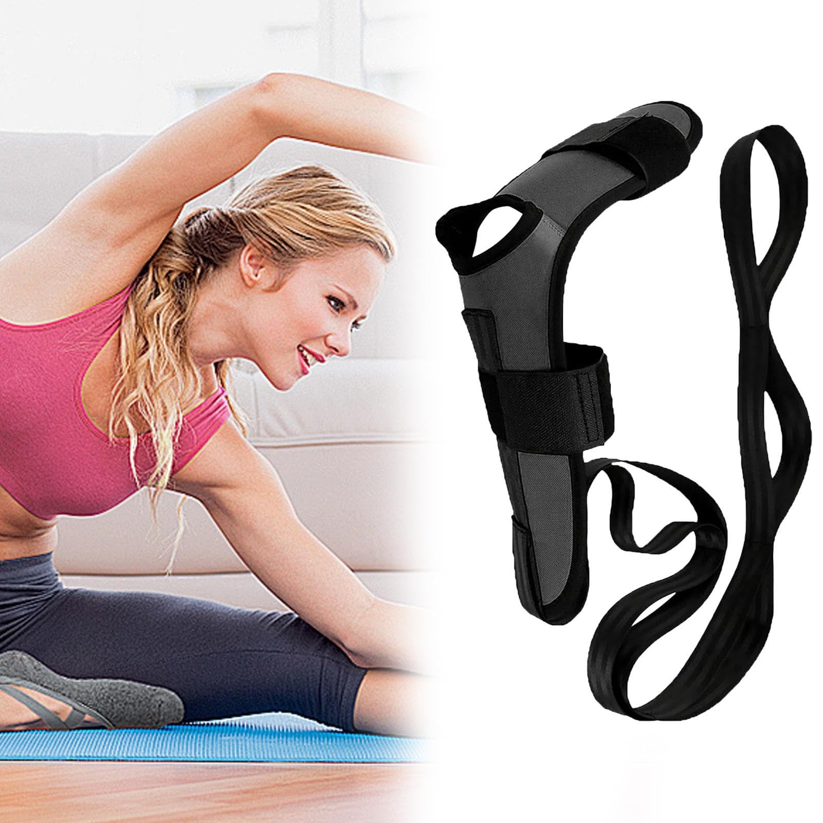 Fascia Per Stretching Delle Gambe,Fascie per Stretching e Allungamento - Cintura per Stretching di Gambe e Muscoli Posteriori per Allenamento a Casa, Pilates, Ginnastica - Adatta a Donne e Uomini